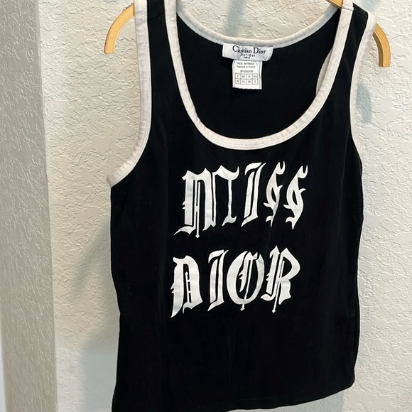 Vintage Christian Dior Miss Dior Gothic Tank Top
